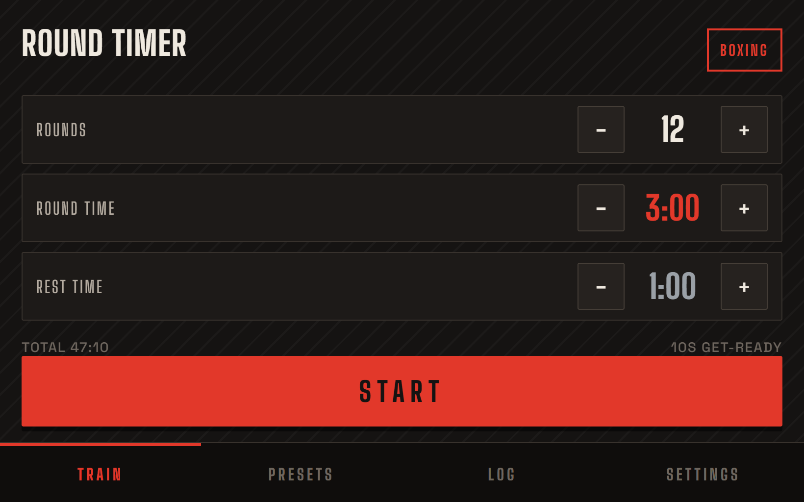 Round Timer boxing app