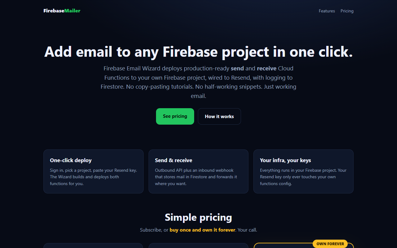 Firebase Email Wizard
